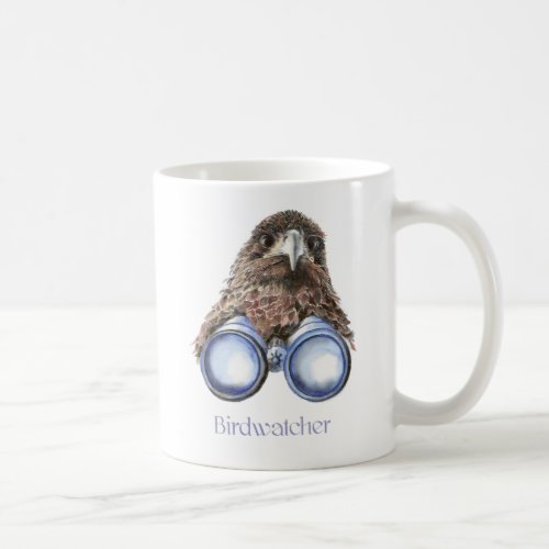 Birdwatcher Hawk Bird Watching You Humor Coffee Mug