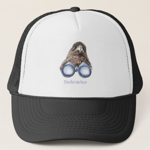 Birdwatcher Hawk Bird Watching You Humor Trucker Hat