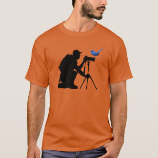 Birdwatching Bird on Camera Bird Photography retro T-Shirt