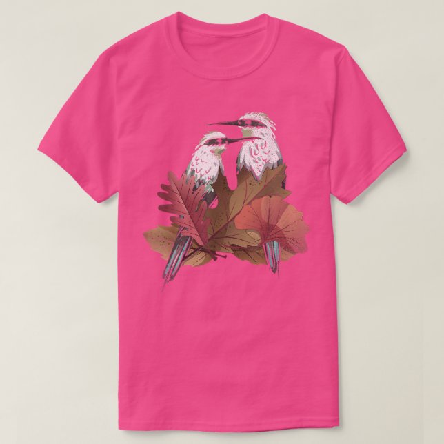 Birdwatching Birdwatcher Birder Autumn Fall Bird  T-Shirt (Design Front)