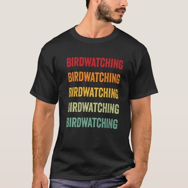 Birdwatching Birdwatching Hobbyist Rainbow T-Shirt (Front)