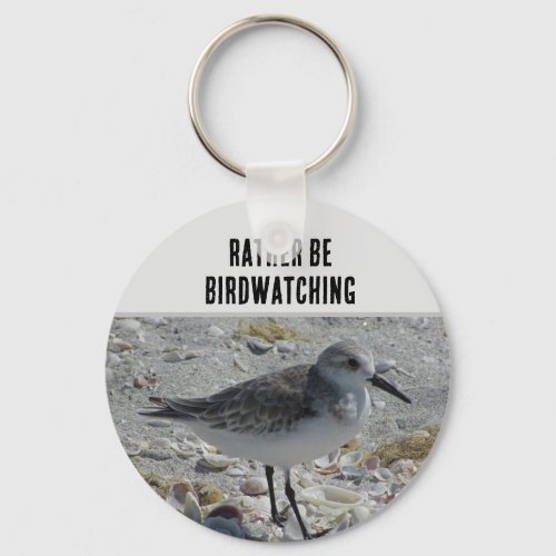Birdwatching Hobby Beach Bird Coastal Birdwatcher Keychain