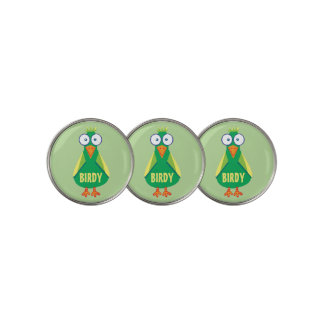 "Birdy" cartoon bird golf term Golf Ball Marker