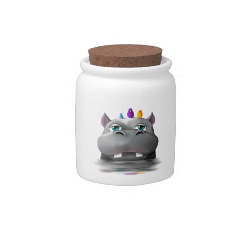 Birdy Hippo Candy Jar