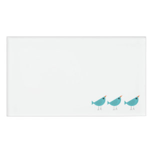 Birdy Name Tag