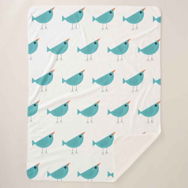 Birdy   sherpa blanket (Front)