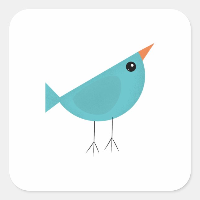 Birdy Square Sticker (Front)