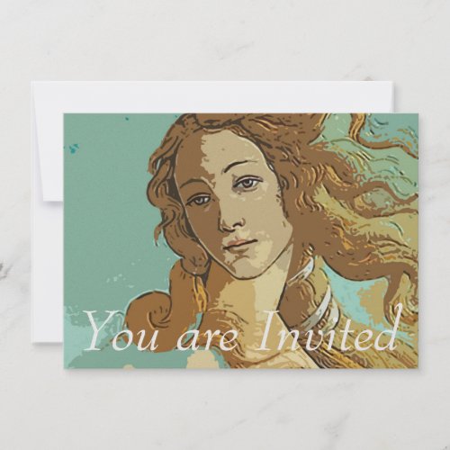 Birh of Venus Goddess Invitation