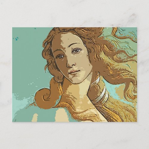 Birh of Venus Goddess Postcard