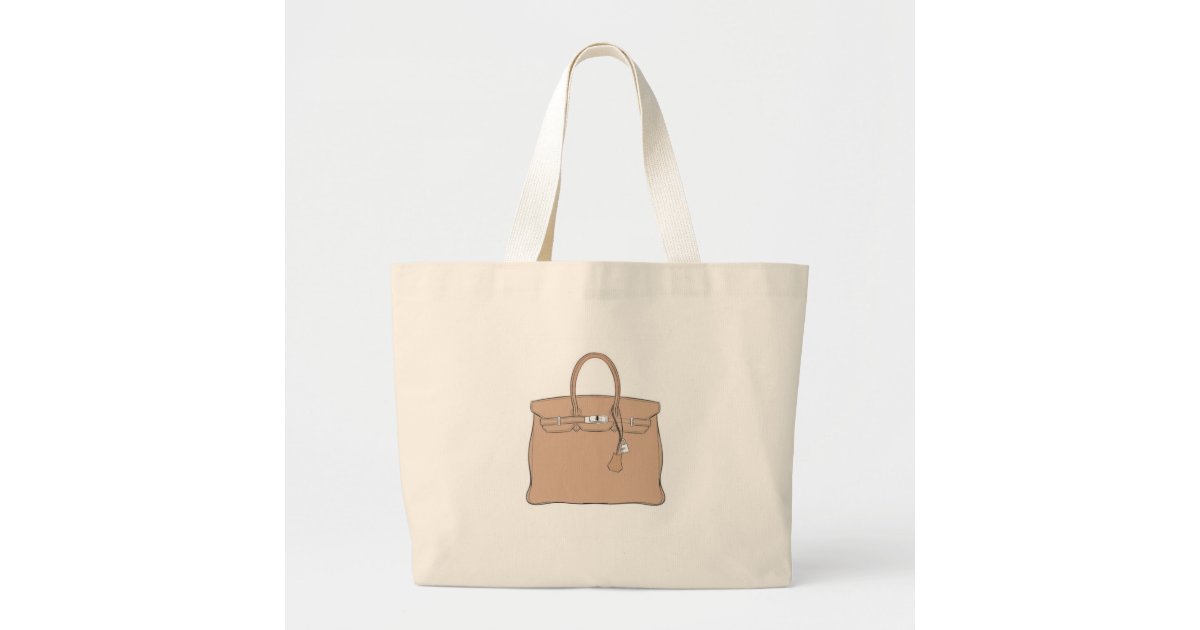 Retro Birkin Inspired Handmade Canvas Business Travel Tote