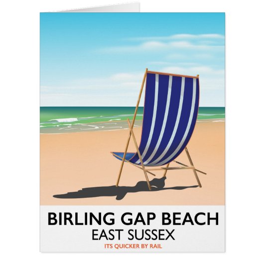 Birling Gap Bea, East Sussex vintage travel poster (Front)