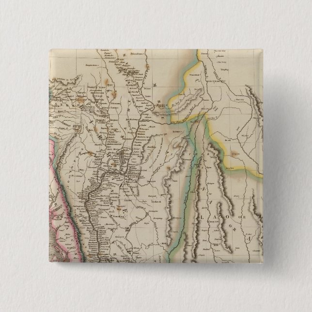 Birmah, Anam, Siam, Thailand Button (Front)