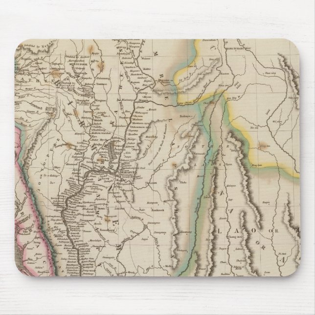 Birmah, Anam, Siam, Thailand Mouse Pad (Front)