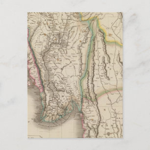 Birmah, Anam, Siam, Thailand Postcard