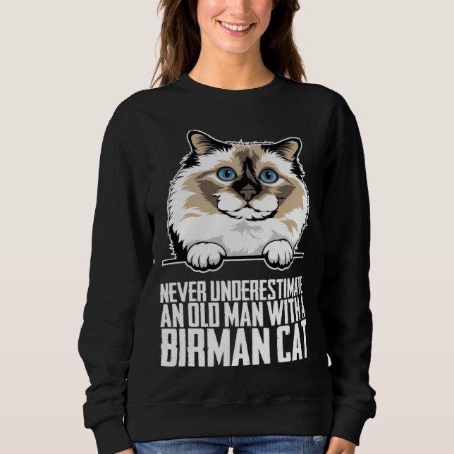 Birman cat  Birman kitten  Birman mom  1 Sweatshirt (Front)