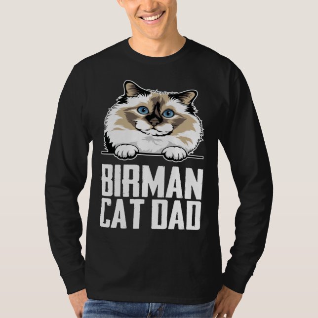 Birman cat dad T-Shirt (Front)