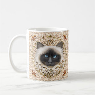 Birman Cat Fleur De Lis  mug