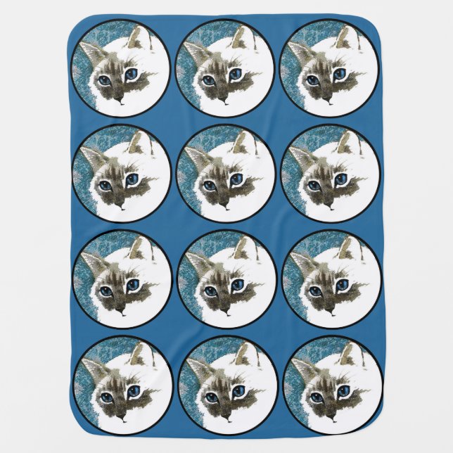 Birman Cat Pet Blanket (Front)