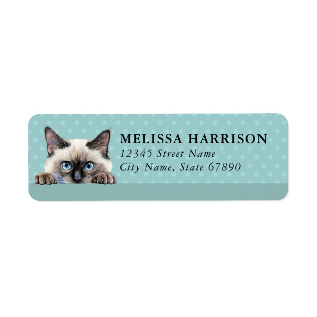 Birman Cat Return Address Labels (Front)