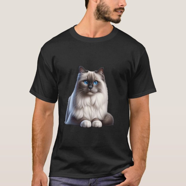 Birman Cat Shirt Cat Face Cute Cat Lover Cat Mom D (Front)