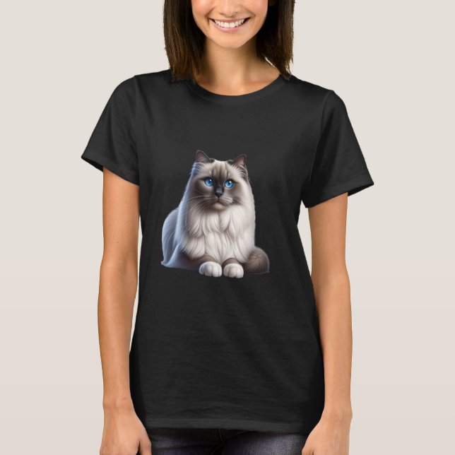 Birman Cat Shirt Cat Face Cute Cat Lover Cat Mom D (Front)