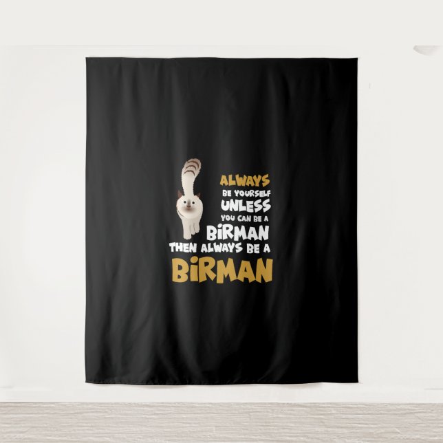 Birman Cat  Tapestry (Front)