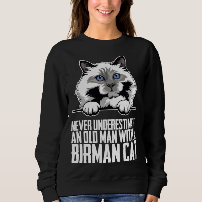 Birman mom  Birman kitten  Birmans  2 Sweatshirt (Front)