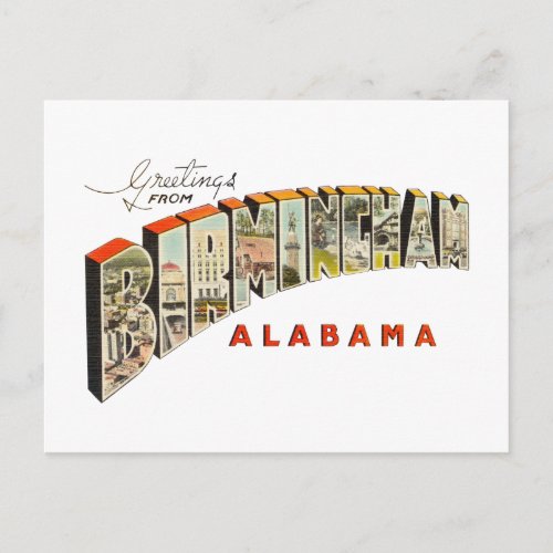 Birmingham AL Postcard