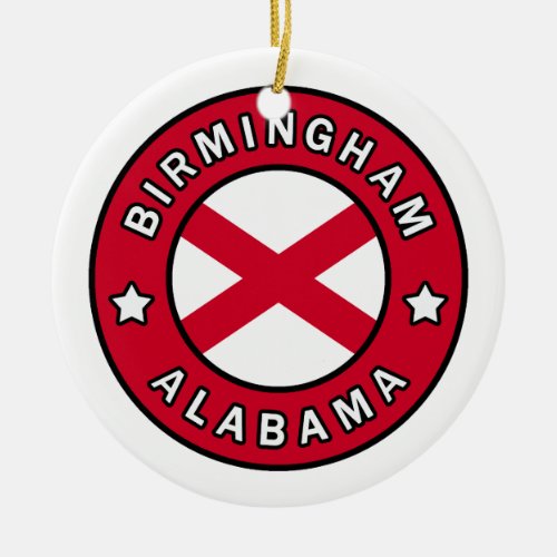 Birmingham Alabama Ceramic Ornament