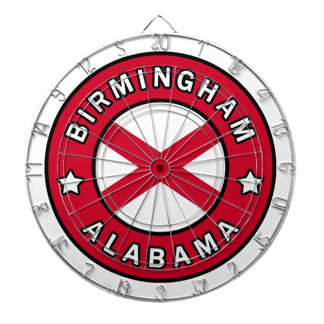 Birmingham Alabama Dart Board (Front)