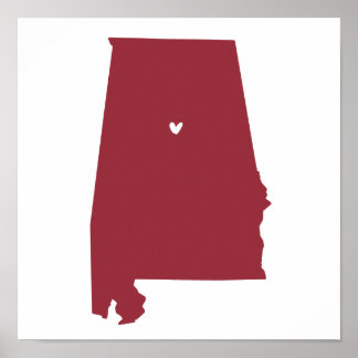 Birmingham, Alabama Love Poster