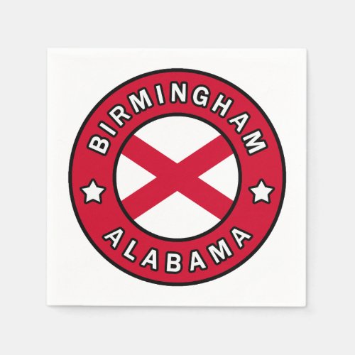 Birmingham Alabama Napkins