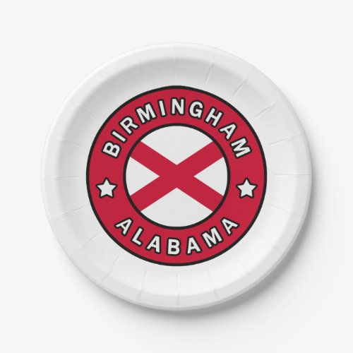 Birmingham Alabama Paper Plates