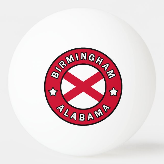 Birmingham Alabama Ping Pong Ball (Front)