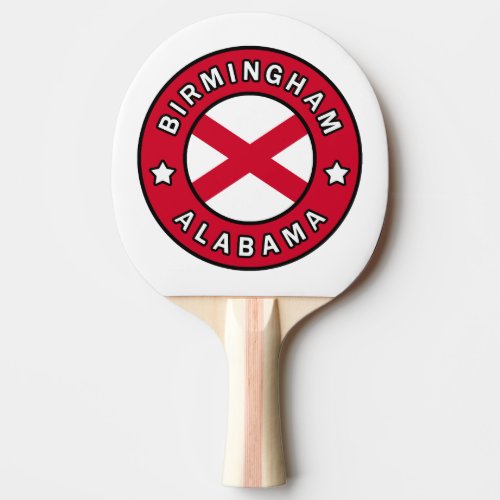 Birmingham Alabama Ping Pong Paddle