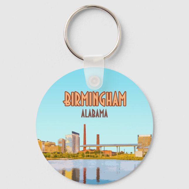 Birmingham Alabama Railroad Park Downtown Keychain (Front)