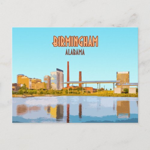 Birmingham Alabama Railroad Park Downtown Postcard