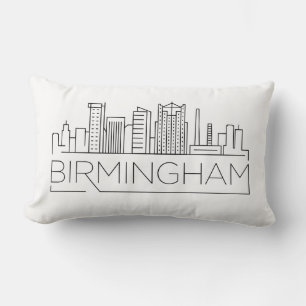 Birmingham, Alabama Skyline Lumbar Pillow