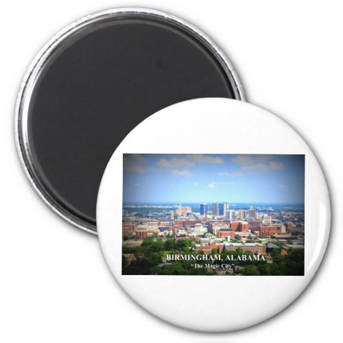 Birmingham Alabama Skyline Magnet
