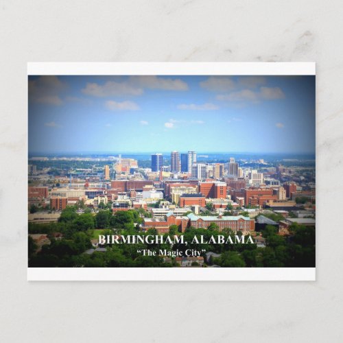 Birmingham Alabama Skyline Postcard
