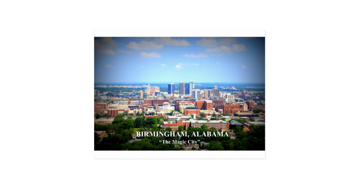 Birmingham, Alabama Skyline Postcard | Zazzle.com