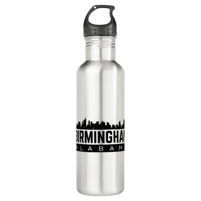 Birmingham Alabama Stainless Steel Water Bottle (Front)