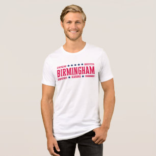 BIRMINGHAM ALABAMA Stars and Stripes Tri-Blend Shirt