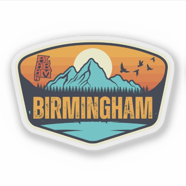 Birmingham, Alabama Sticker (Front)