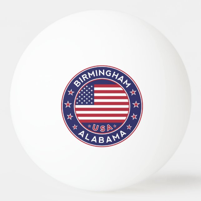 Birmingham, Alabama, USA Ping Pong Ball (Front)