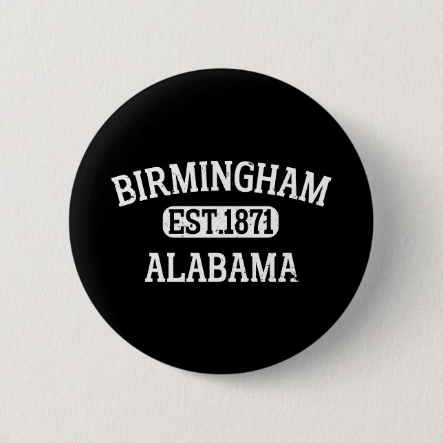 Birmingham Alabama Vintage Button (Front)