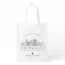 Birmingham, Alabama Wedding | Stylized Skyline Grocery Bag