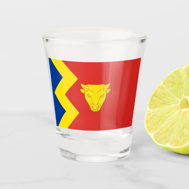 Birmingham City Flag Shot Glass (Front)