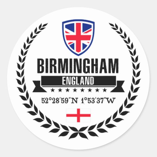 Birmingham Classic Round Sticker