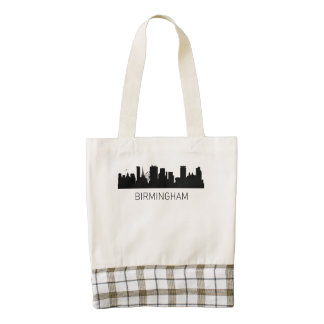 Birmingham England Cityscape Zazzle HEART Tote Bag